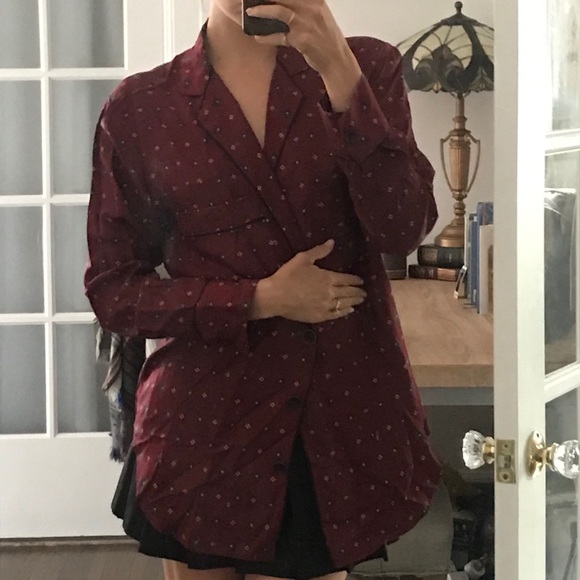 Rag & Bone silk Pajama Shirt - Picture 3 of 3